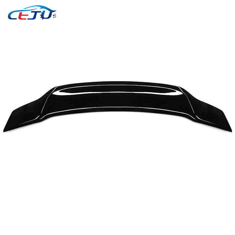 Carbon Fiber Look Plastic Car Rear Trunk Boot Lip Spoiler Wing Lip Rear Lip Spoiler For Honda Civic 2006-2011