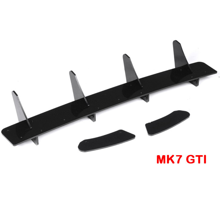 Car Rear Bumper Lip Diffuser Spoiler Rear Side Splitter Deflector For VW Golf MK6 MK7 MK7.5 GTI / R