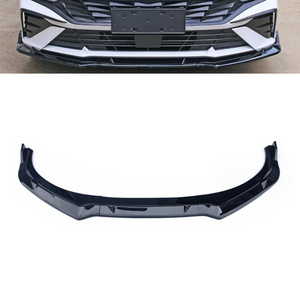 Glossy Black /Carbon Fiber/Matte Black 3PCS Car Front Bumper Splitter Lip Spoiler Diffuser Body Kit For Hyundai Elantra 2023