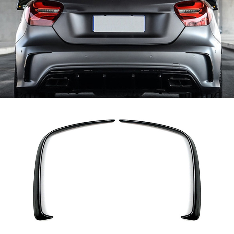 Rear Bumper The Air Outlet Tail Wind Knife Tuning Exterior  AMG  Style Car Sticker For Mercedes-Benz W176 A200 A250