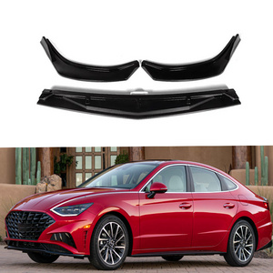 Car Accessories Front Bumper Lip Spoiler Side Splitter Chin Diffuser Body Kit Protector Guards For Hyundai Sonata 2020 2021