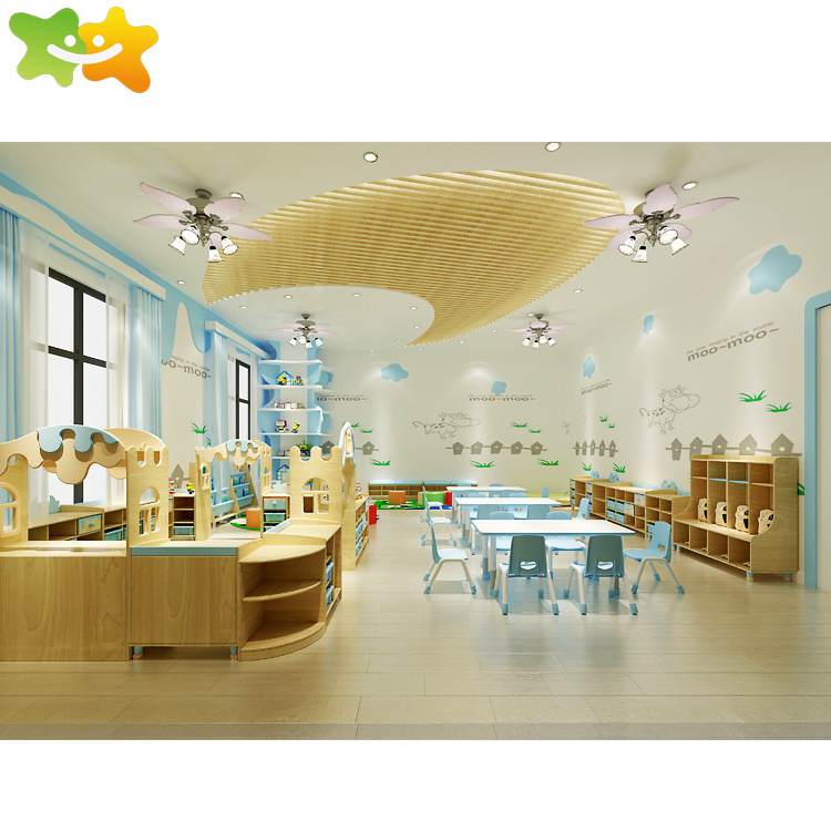 Factory Price Kids Furniture Wholesale Wood Daycare Children Furniture Table And Chair