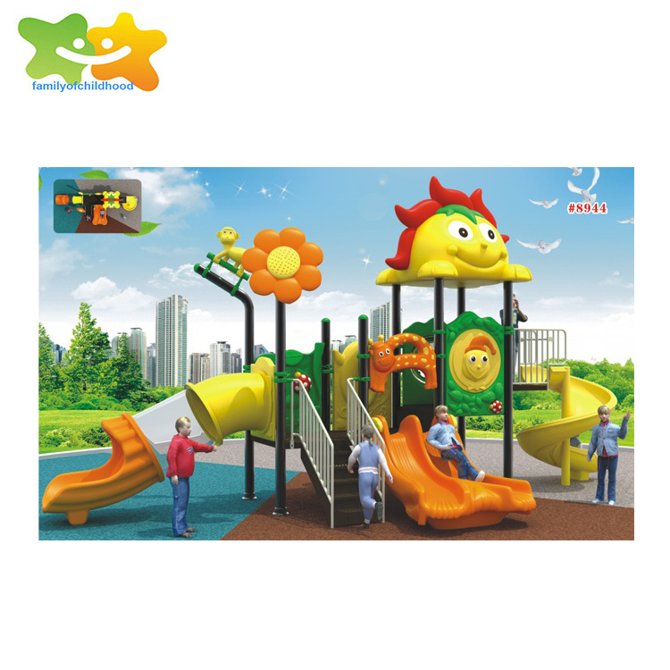 Cheap playground used slide garden plastic tube slide for kids