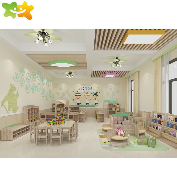 CE certificate cheap preschool kids furniture plastic materia daycare furniture