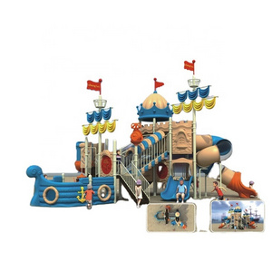 New product school garden children toys pirate ship outdoor kids playground slide for sale outdoor playground