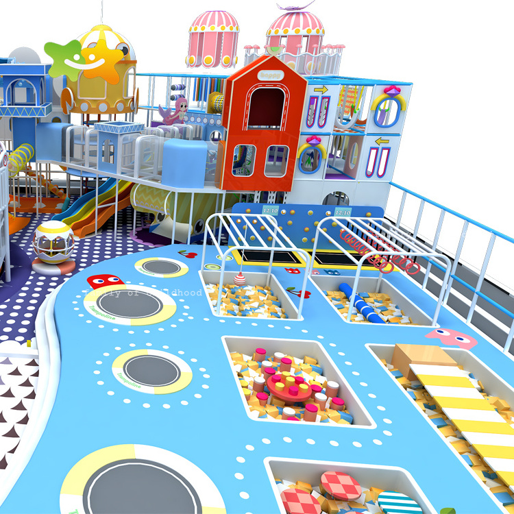 Ocean Theme Kids Play Center Kids Play Area Indoor Playground Equipment