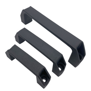 Nylon Plastic Furniture Door Plastic Pull Handles Black Plastic Pull Handles For Industrial Machines