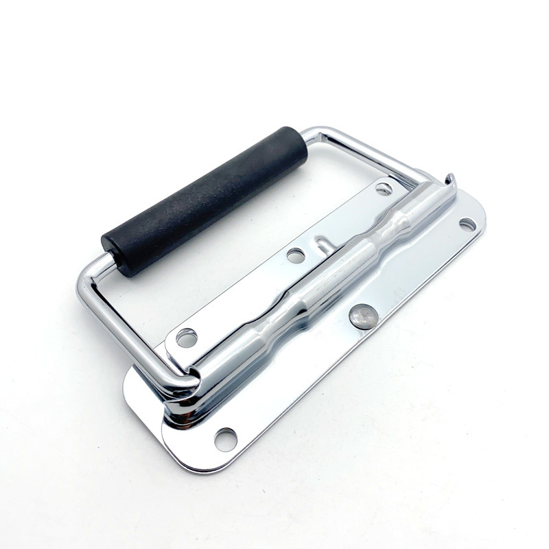 Factory outlet 304 Stainless steel fright case spring loaded chest handle folding hidden pull handle for Industrial case for Too