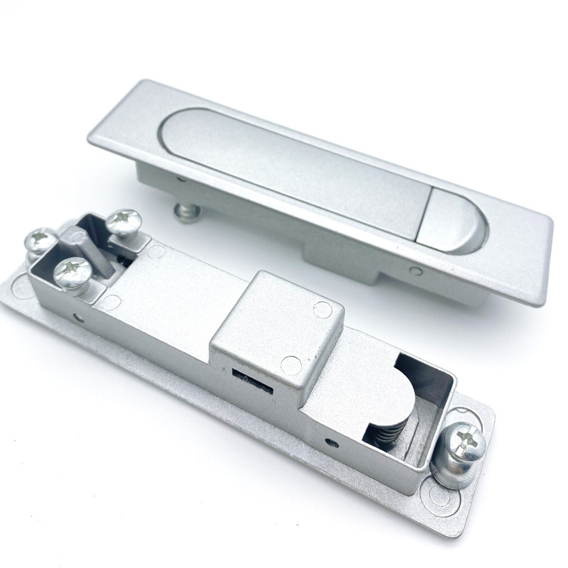 MS730 -1 -2 Plane Lock Black Cabinet Box Silver Control Switch Cabinet Door Press Type Flip-flop Lock Fire Lock