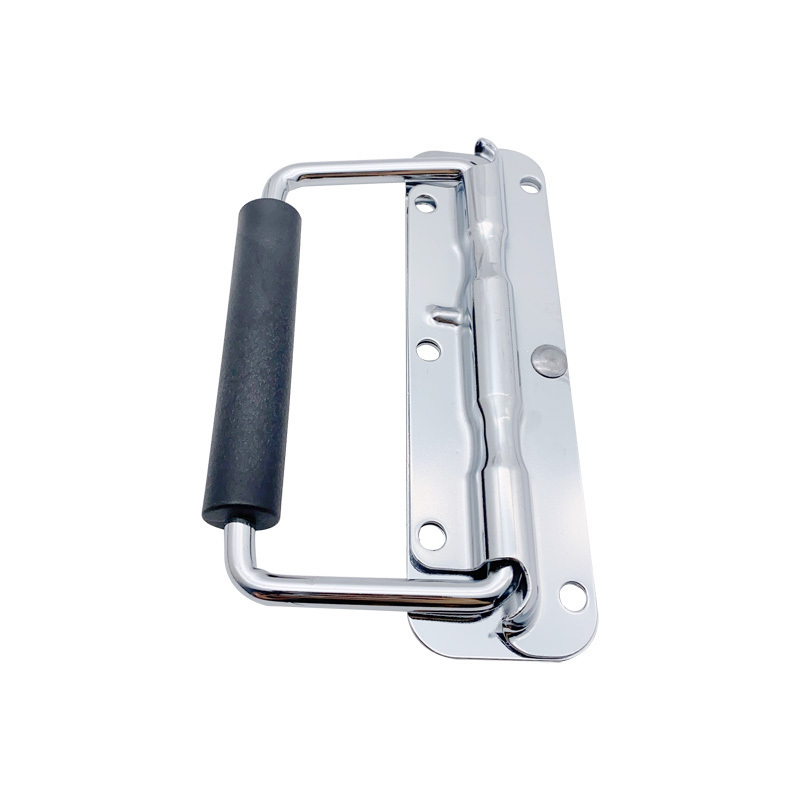 Factory outlet 304 Stainless steel fright case spring loaded chest handle folding hidden pull handle for Industrial case for Too