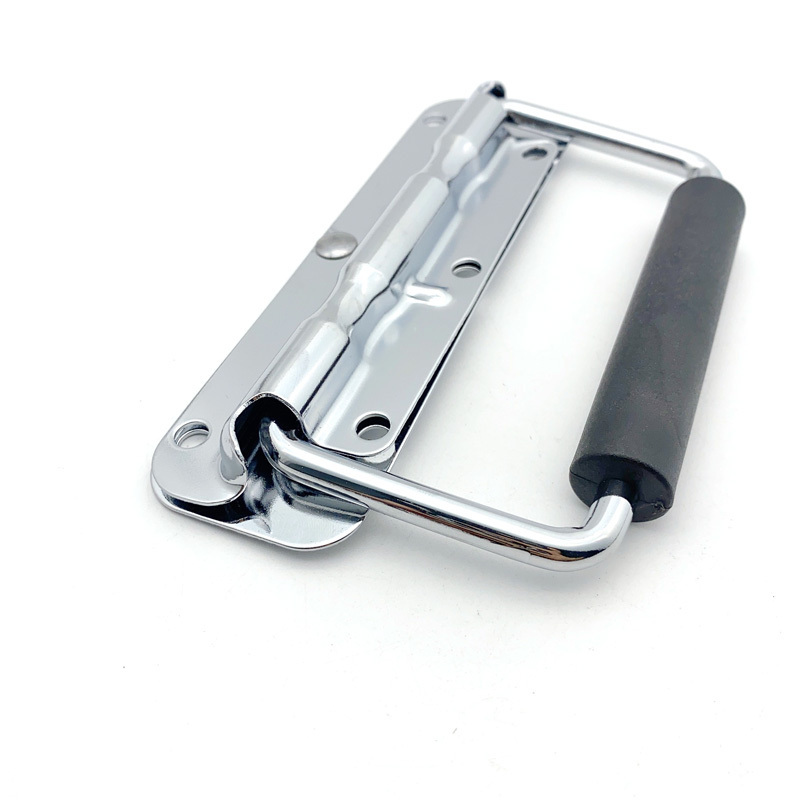 Factory outlet 304 Stainless steel fright case spring loaded chest handle folding hidden pull handle for Industrial case for Too