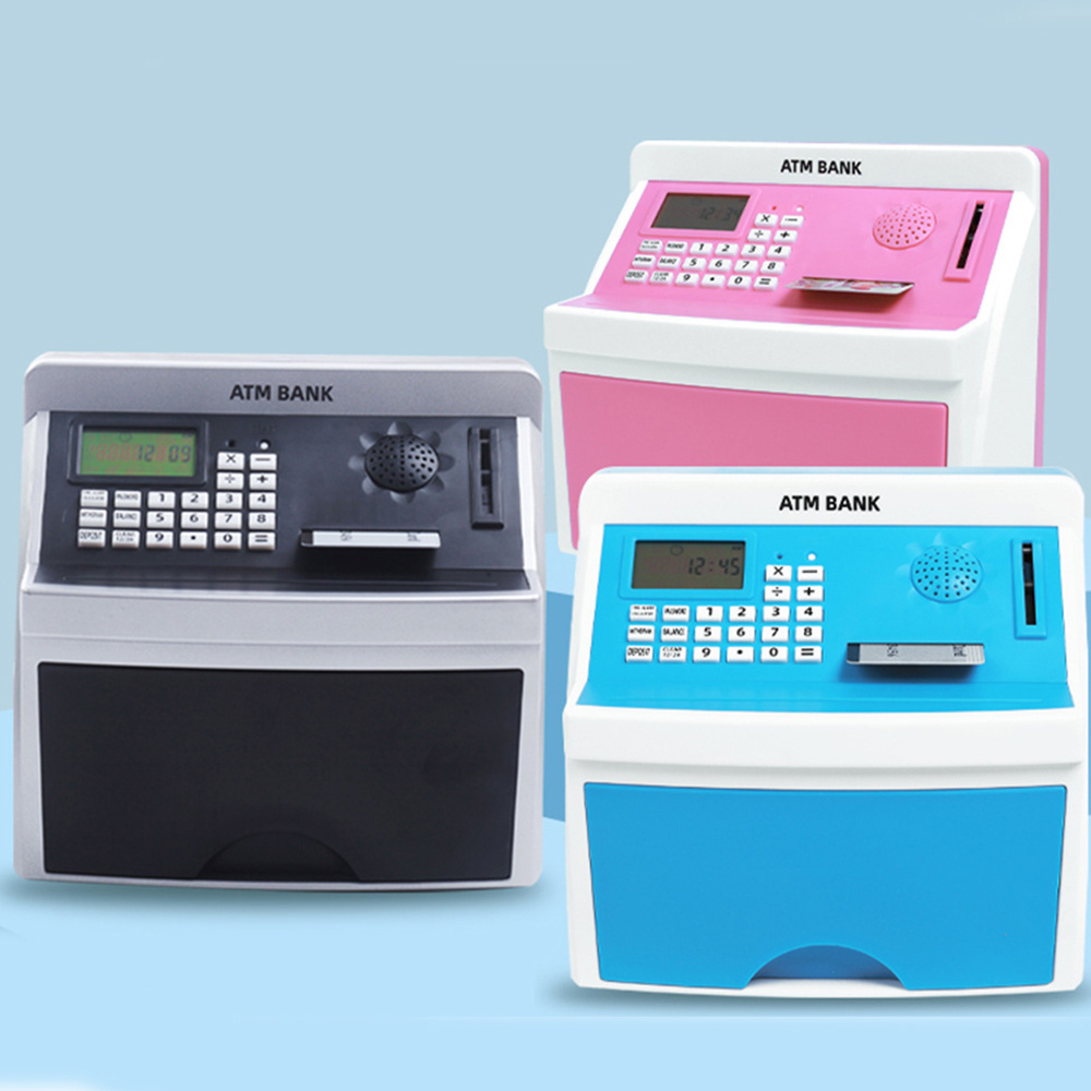 Wholesale Atm Piggy Bank Password Box Can Be Deposited And Taken Children's Counting Piggy Bank/