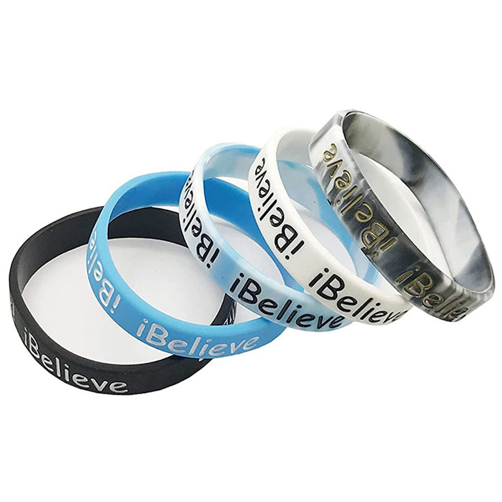 Custom Personalized Thin Rubber, Glow In Dark Custom Logo Bangle Wrist Band Wristband Silicone En Bracelet For Man Baby/