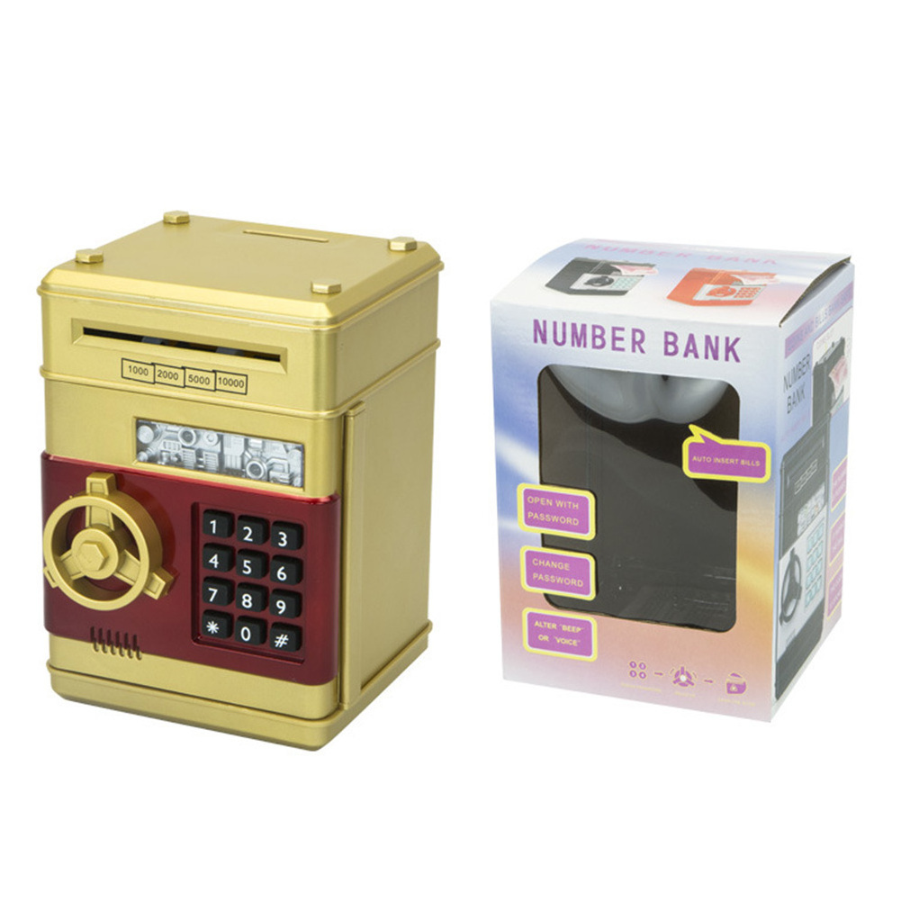 Password Piggy Bank Digital, Electronic Money Bank Mini Atm Cash Coin Saving Can Toys Birthday Gifts/