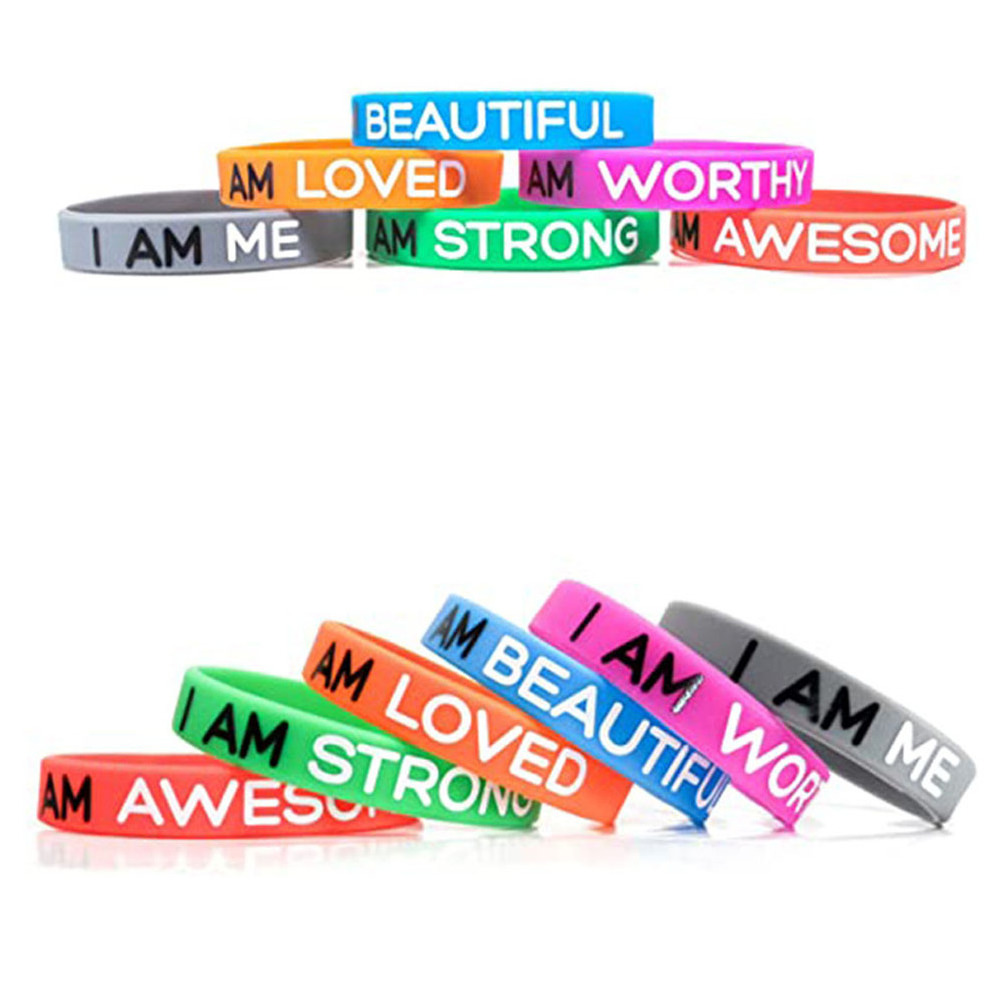 Custom Personalized Thin Rubber, Glow In Dark Custom Logo Bangle Wrist Band Wristband Silicone En Bracelet For Man Baby/