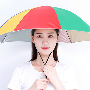 Promotional Custom Printed Head Hat, Super Mini Paraguas Parapluie Sombrillas Fishing Umbrella/