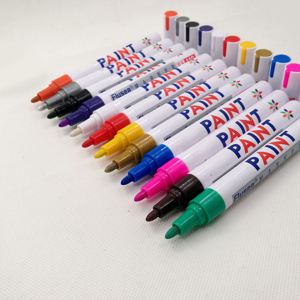 Japan White Permanent Marker, Car Tyre Tire Metal Paint Marker Pens/