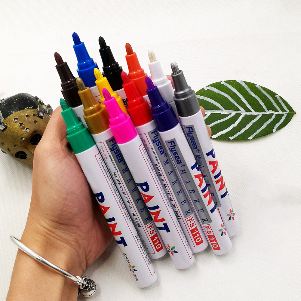 Japan White Permanent Marker, Car Tyre Tire Metal Paint Marker Pens/