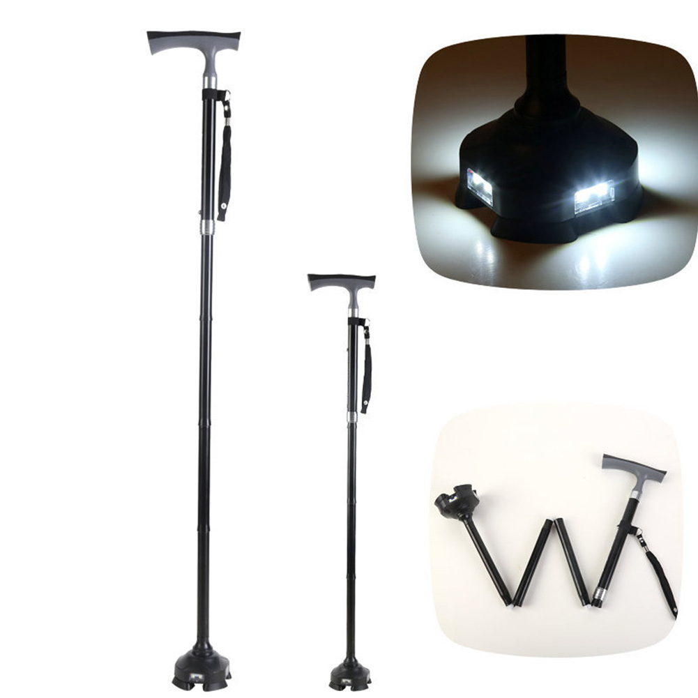 Factory Wholesale Two Sections, Foldable Walking Cane Old Man Walking Stick/