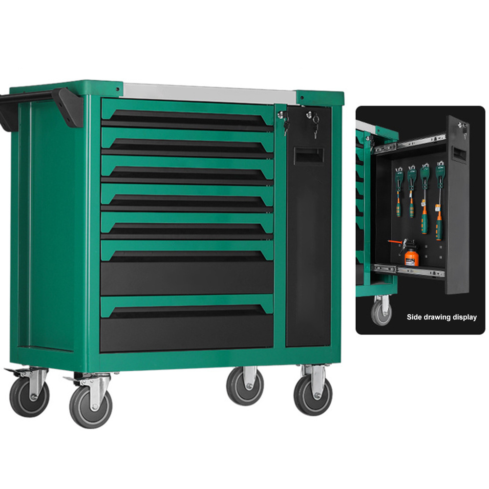 Advanced Durable American Professional Workshop Garage Toolbox With Tool Trolley Tool Cabinet Toolbox/