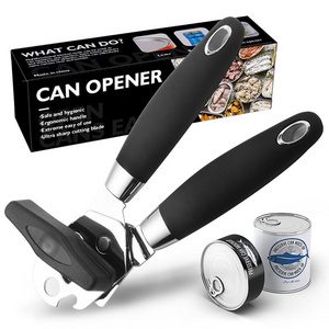 Portable Topless Can Opener, Stainless Steel Screw Opener Powerful Canning Knife Kitchen Tools Manual Tin Can Opener/