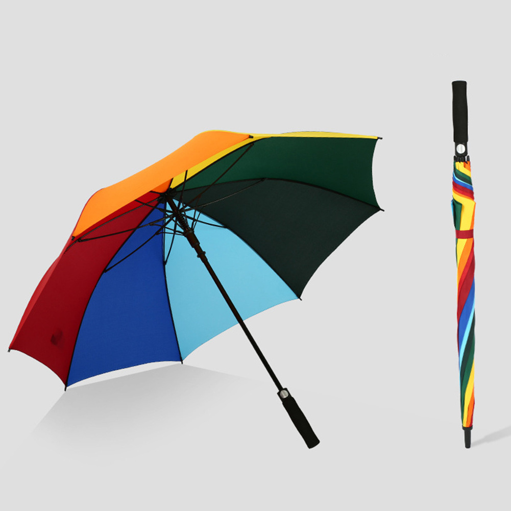 Wholesale Cheap Automatic Open Business Golf Big Umbrella Windproof Waterproof Man Straight Umbrella With Logo Customized