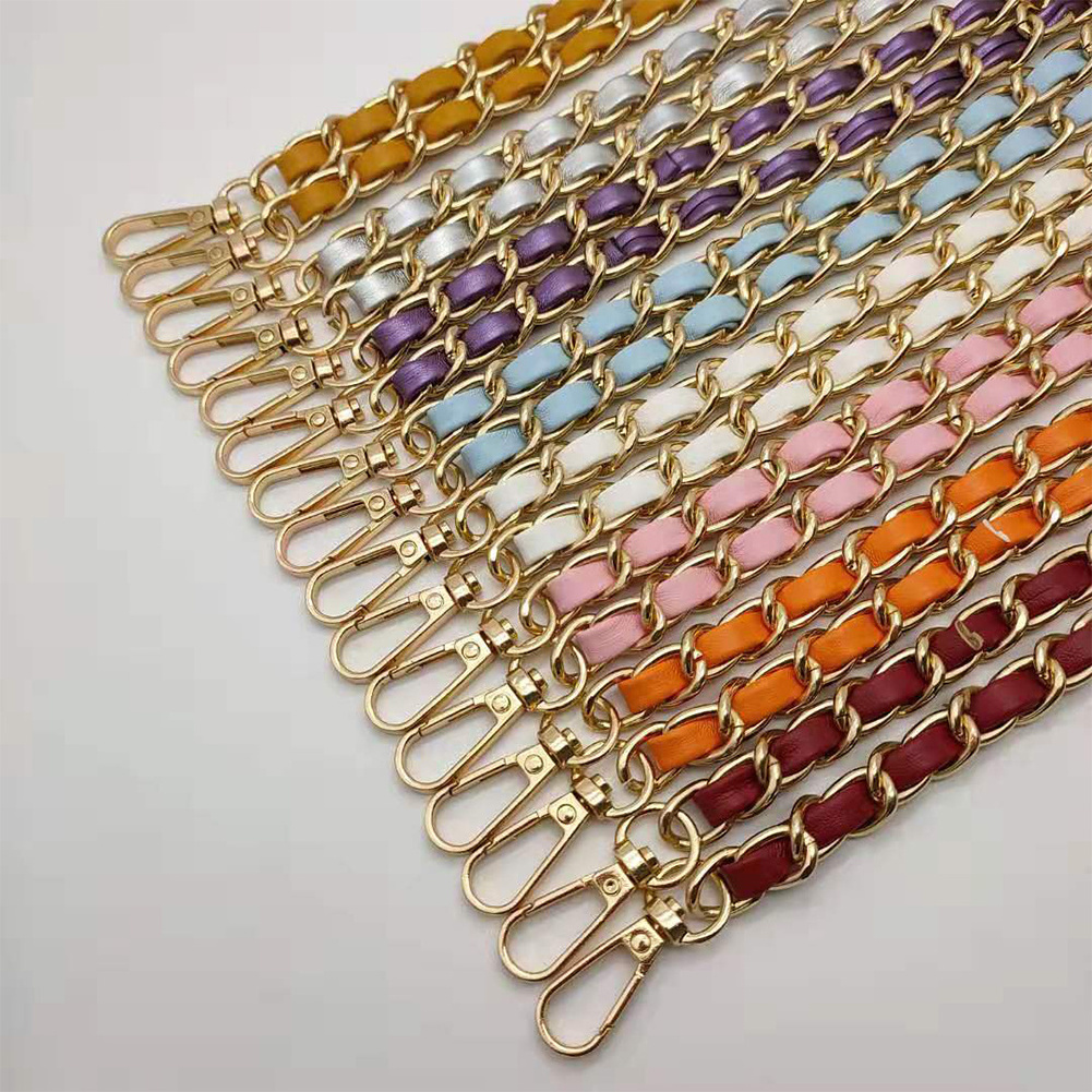 Hight Quality Various Color, Bag Strap Chain Handbag Accessories Leather Handle Purse Strap Bag Hardware Handbag Chains/