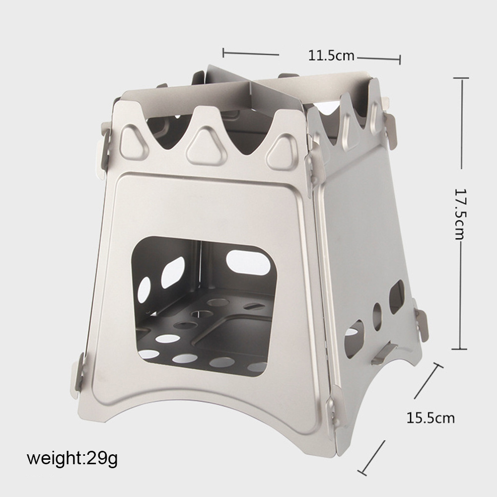 Portable Outdoor Home Titanium, Stove Camping Wood Stove Backpacking Wood Burning Stove/