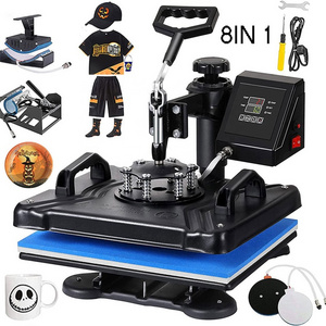 8 In 1 Heat Press Machine,Sublimation Printer/heat Transfer Machine,Heat Press For Mug/hat/t Shirt/phone Case/bottle/