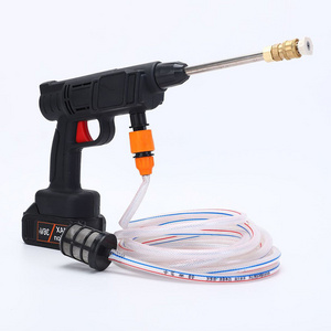 Portable Lithium Battery Snow, Foam Gun For Car Wash 12v 24v High Pressure Gun Wireless Electric Cleaning Machine Car Washer/