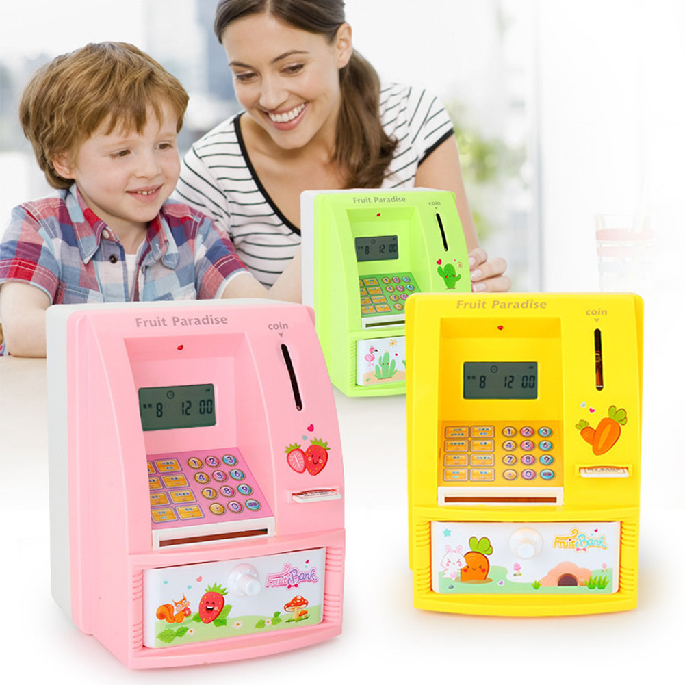 Mini Atm Machine Bank, Coin Saving Box Atm Piggy Bank/