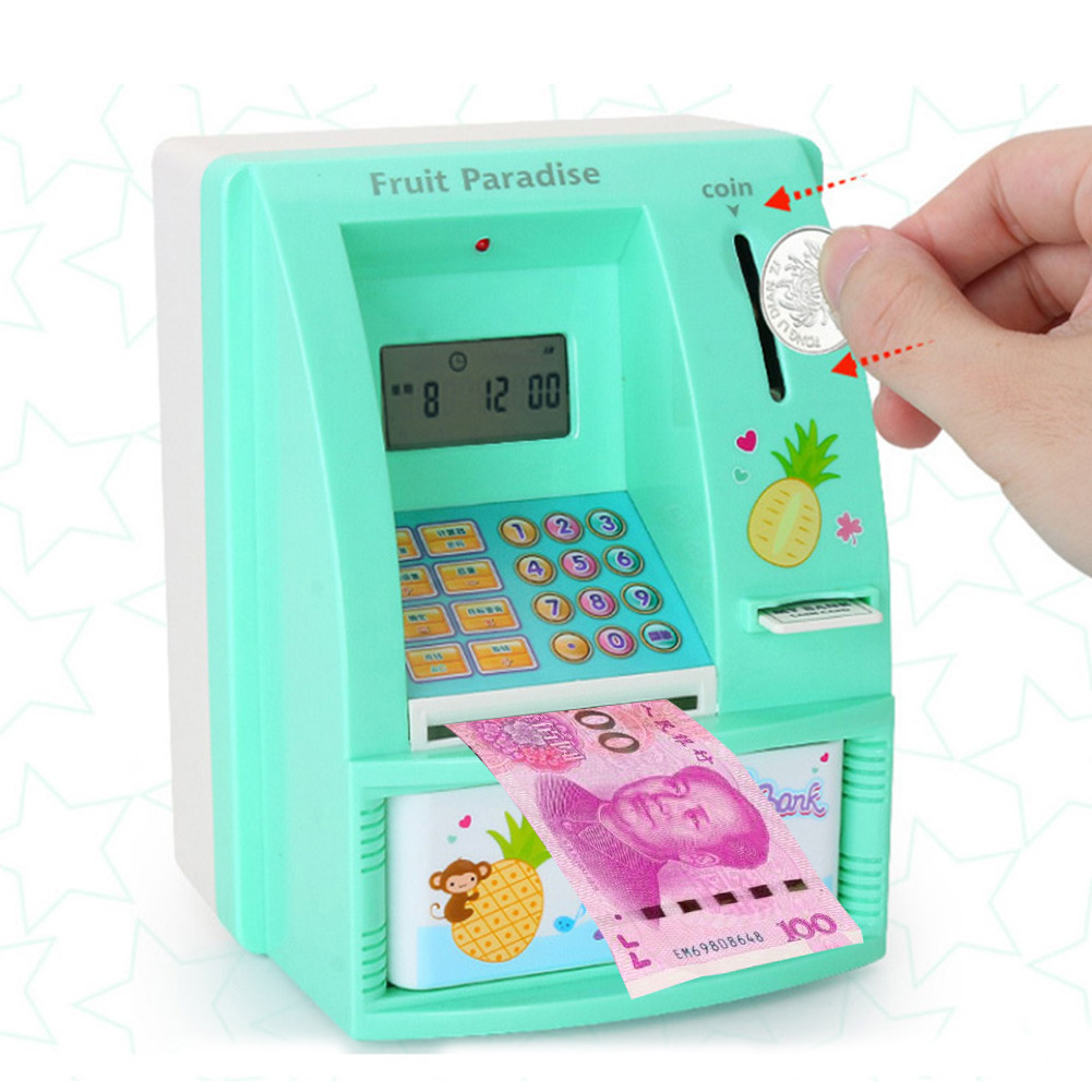 Mini Atm Machine Bank, Coin Saving Box Atm Piggy Bank/