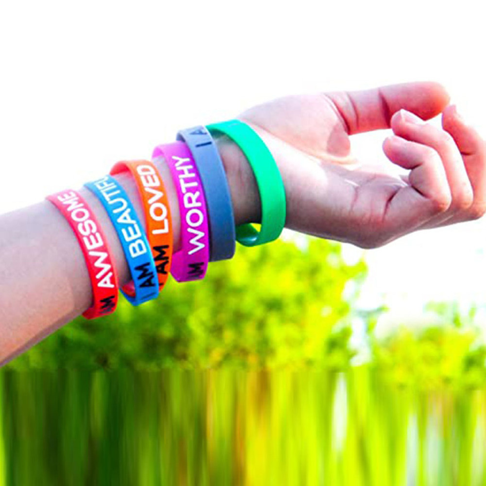 Custom Personalized Thin Rubber, Glow In Dark Custom Logo Bangle Wrist Band Wristband Silicone En Bracelet For Man Baby/