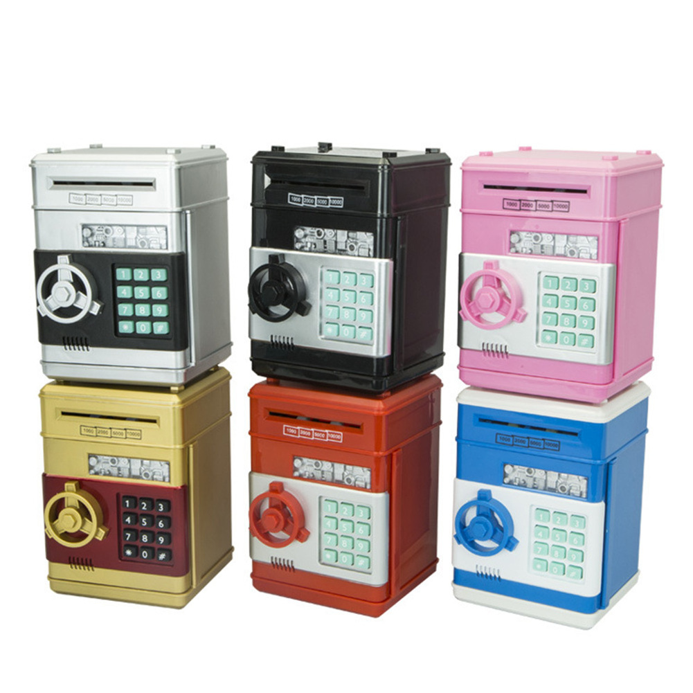 2023 Hot Electronic Piggy, Bank Safe Money Box Children Digital Coins Cash Saving Safe Atm Piggy Bank/