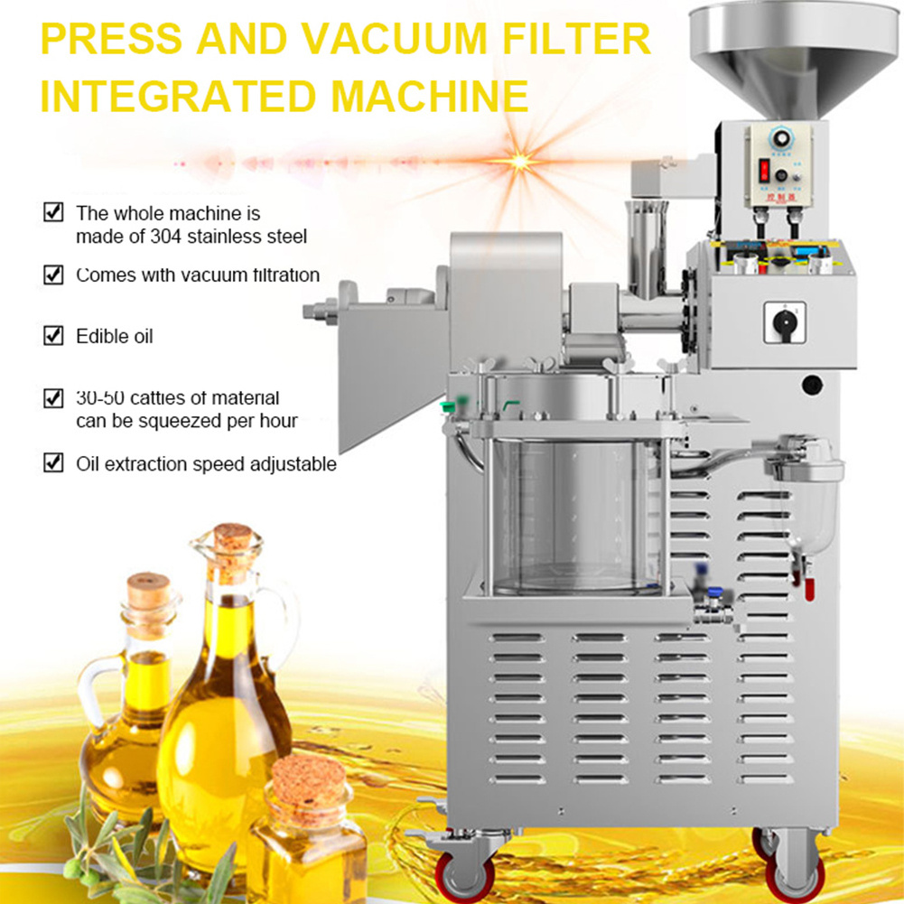 High Output Olive Extraction, Avocado Oil Processing Machine Hemp Seed Commercial Machine Oil Press/