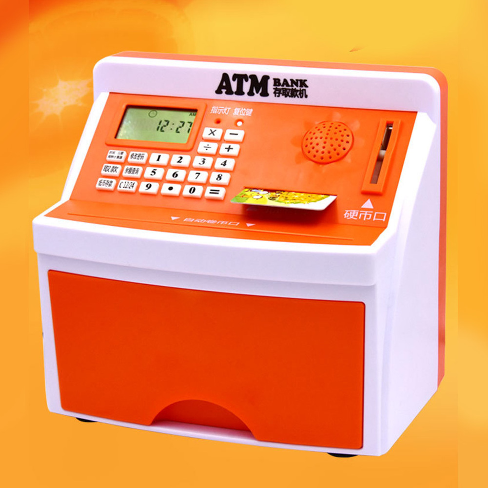 Wholesale Atm Piggy Bank Password Box Can Be Deposited And Taken Children's Counting Piggy Bank/