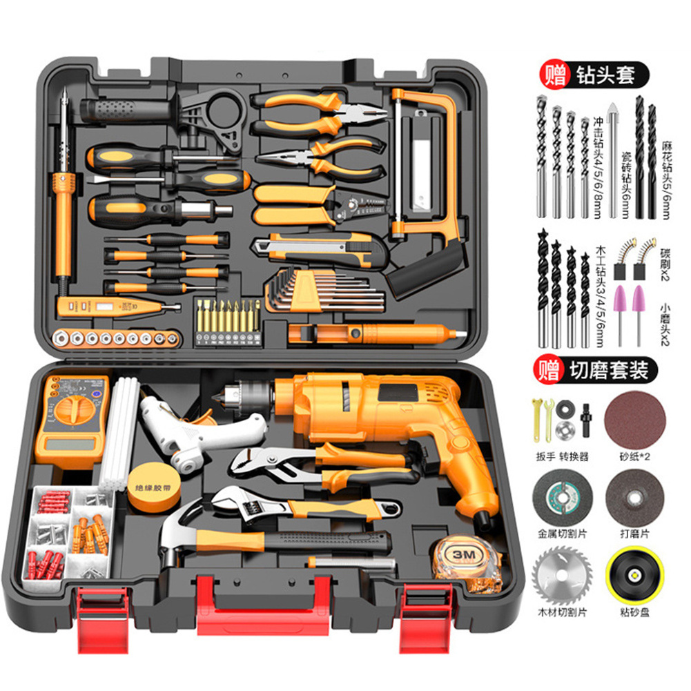 Household Tools Kit Battery, Power Tools Set 18v Cordless Impact Drill Electric Tools Aluminium Cutting/