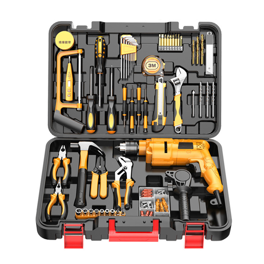 Household Tools Kit Battery, Power Tools Set 18v Cordless Impact Drill Electric Tools Aluminium Cutting/