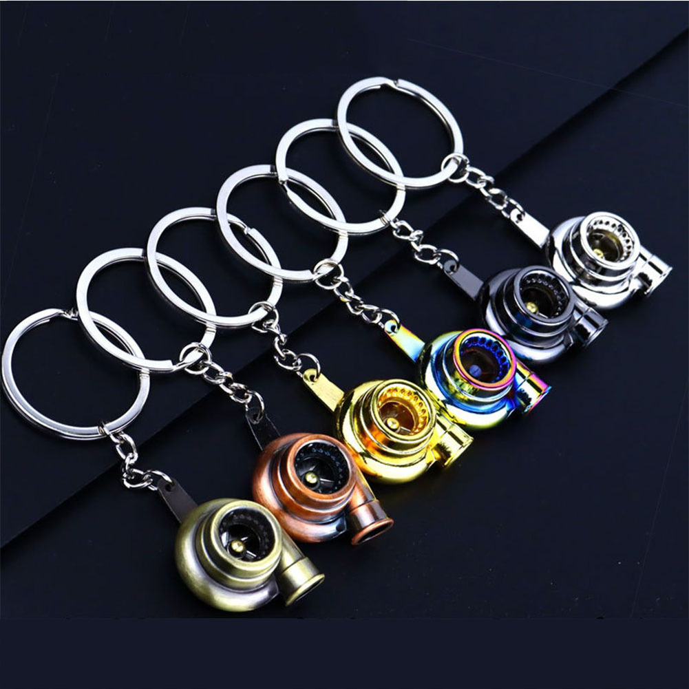 Auto Car Parts Models, Spinning Racing Disc Brake Keychain Metal Waist Keychain/