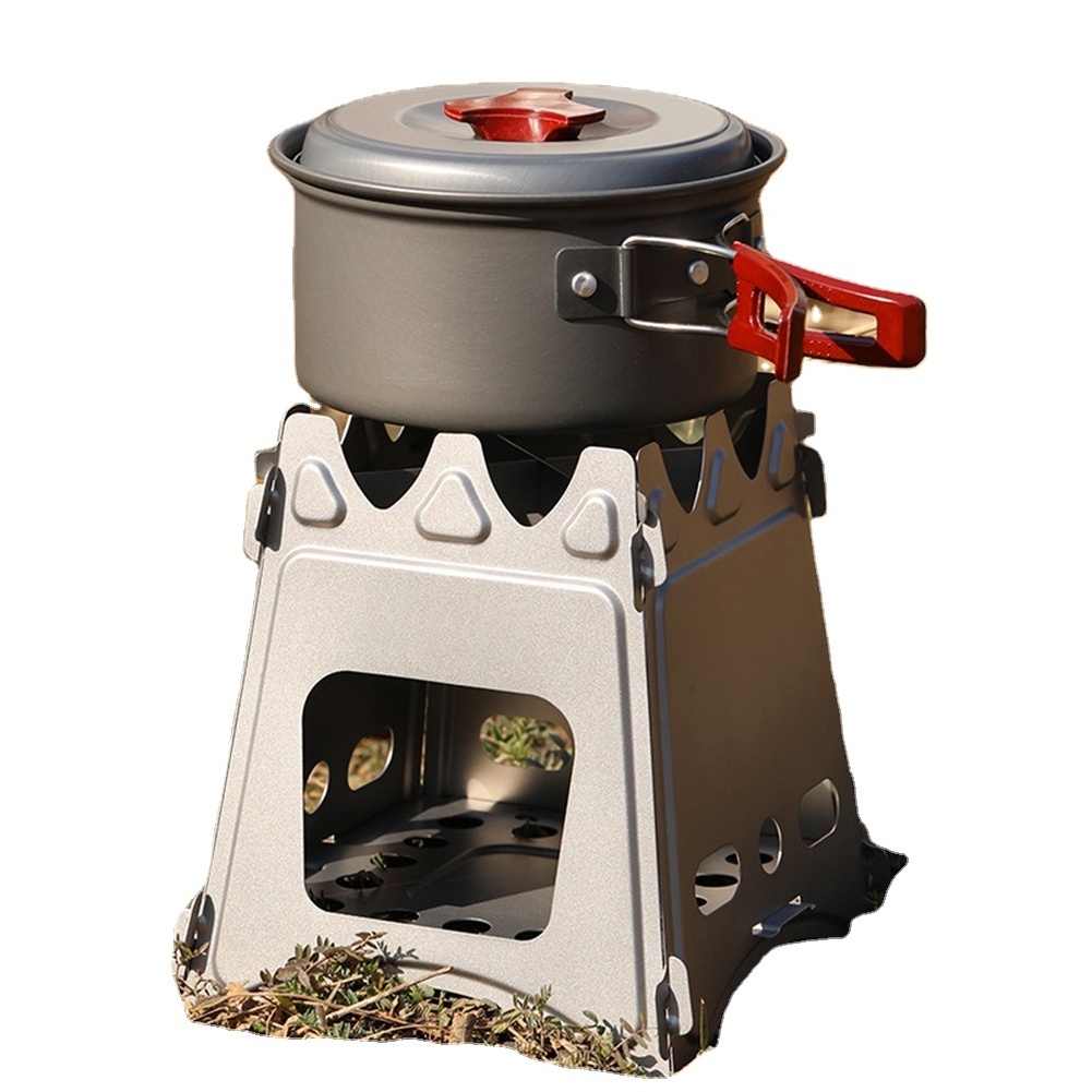 Portable Outdoor Home Titanium, Stove Camping Wood Stove Backpacking Wood Burning Stove/