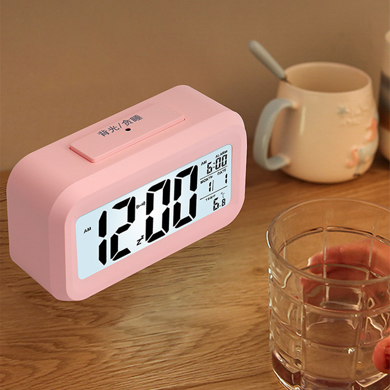 Led Digital Alarm Clock Electronic Digital Alarm Screen Desktop Table Clocks For Home Office Backlight Snooze Calendar Clock