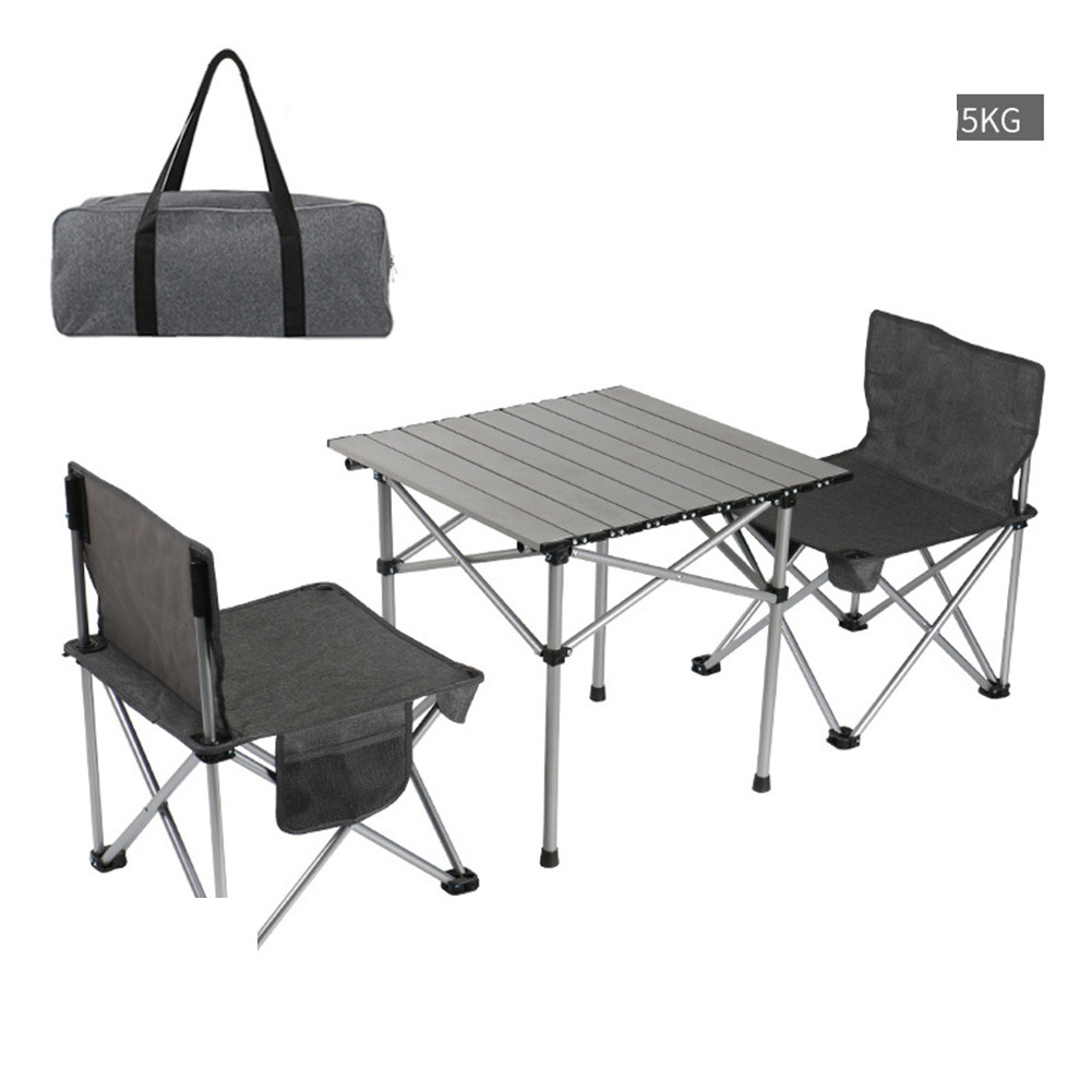 Foldable Camping Aluminium Picnic, Table Outdoor Garden Folding Chair And Table Set/