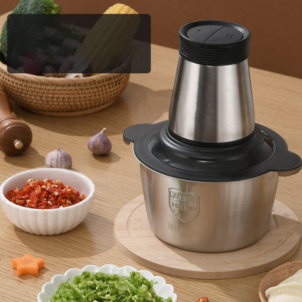 Home Kitchen Food Grinders, Cheap Stainless Steel Small Best Meat Chopper Automatic 2l 3l Electric Meat Grinder For Sale/