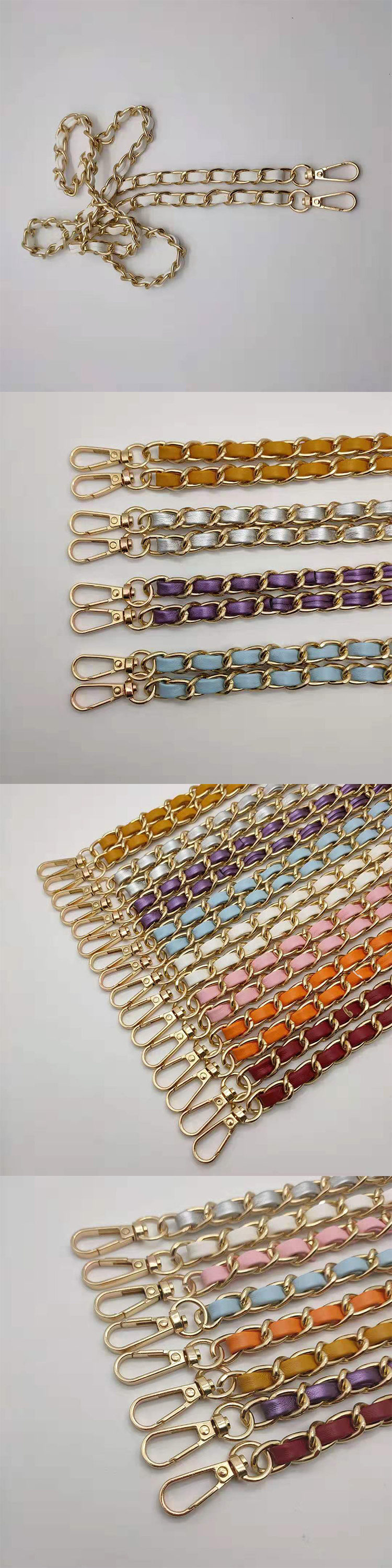 Hight Quality Various Color, Bag Strap Chain Handbag Accessories Leather Handle Purse Strap Bag Hardware Handbag Chains/