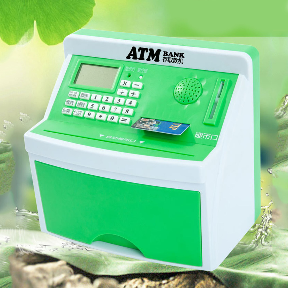 Wholesale Atm Piggy Bank Password Box Can Be Deposited And Taken Children's Counting Piggy Bank/