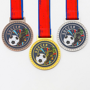 Die-Casting Zinc Alloy Golden, Dancing Competition Champion Medal Sport Ribbon Medal Club Medal/