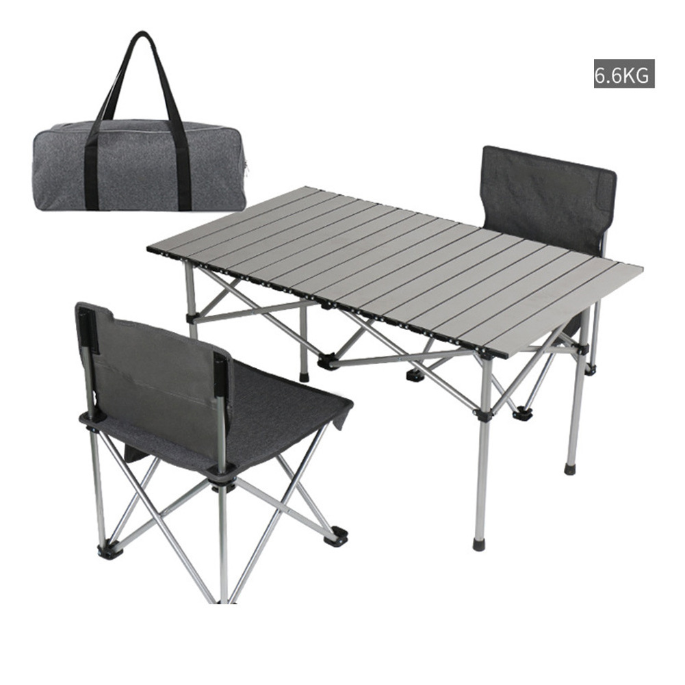 Foldable Camping Aluminium Picnic, Table Outdoor Garden Folding Chair And Table Set/