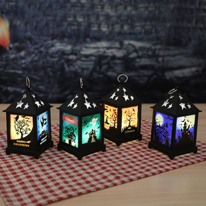 Led Halloween Lamp Lights, Decorations Vintage Hanging Led Small Lanterns Gifts Small Halloween Lanterns For Indoor Outdoor/