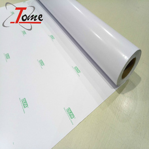 120g/140g self adhesive vinyl glossy/matt white eco solvent printing PVC roll Self Adhesive Vinyl