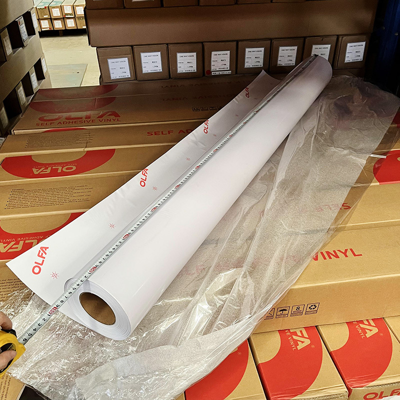 Custom 120g 140g 160g Printable PVC Self Adhesive Waterproof Vinyl Sticker Roll for inkjet